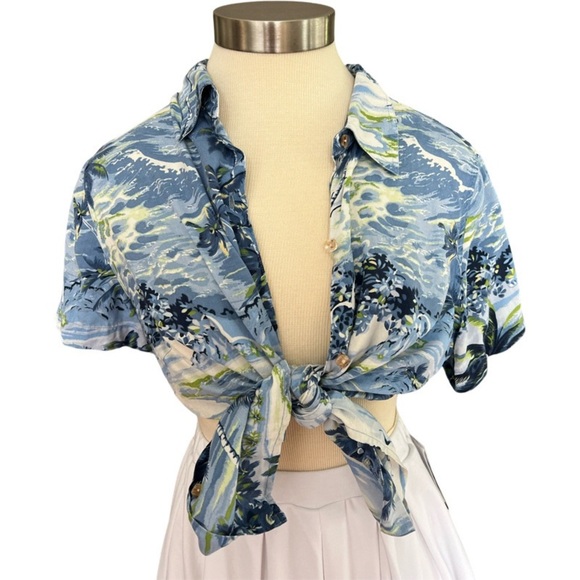 Liz Claiborne Silk Hawaiian Shirt - Picture 1 of 3